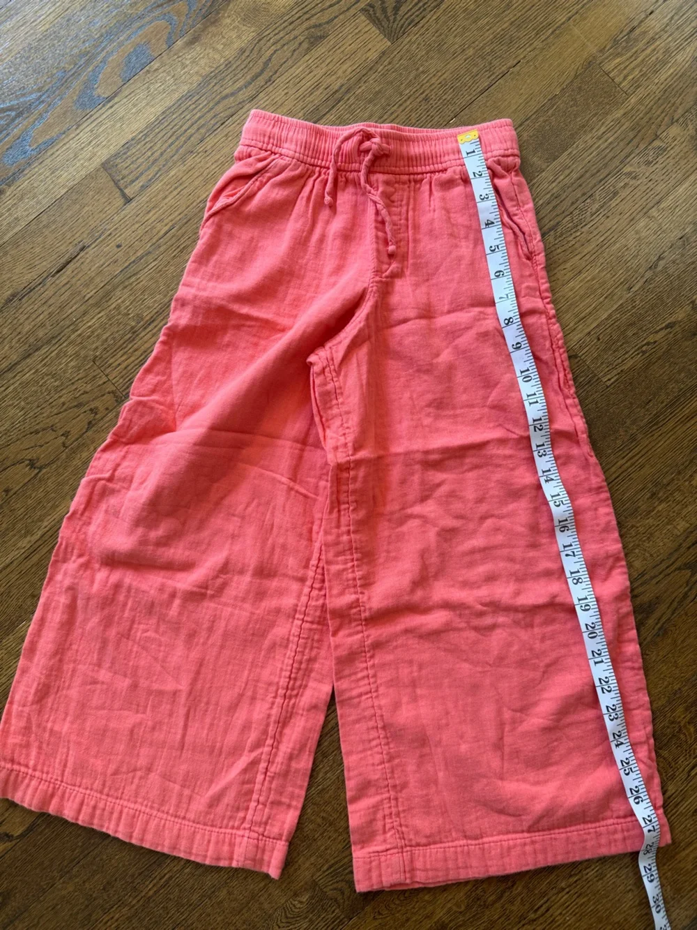 Old Navy Coral Pink Wide-Leg Pull-On Shorts